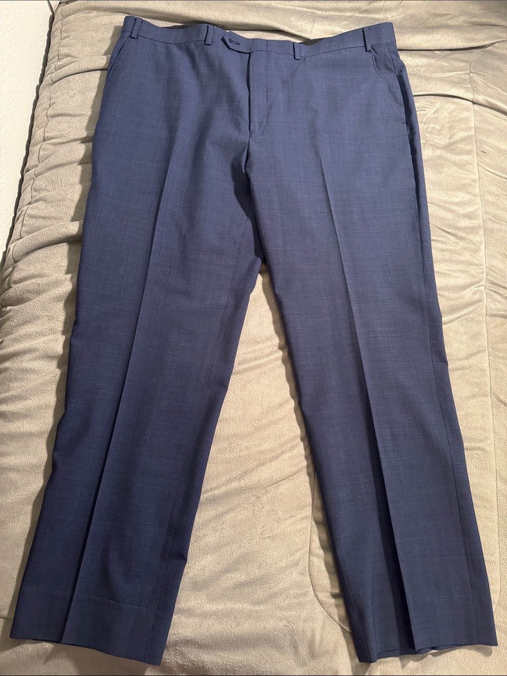 Ralph Lauren Mens modern fit wool
Micro checkered Navy Dress Pants Sz 42x32